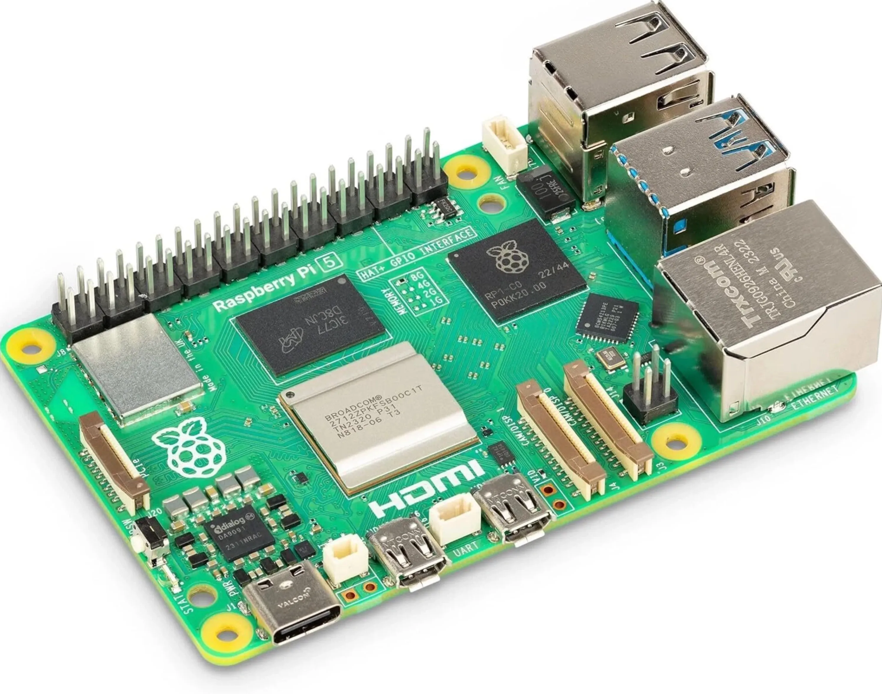Raspberry Pi 5 - 8GB RAM ARM Cortex-A76 Single-Board Computer (SBC)